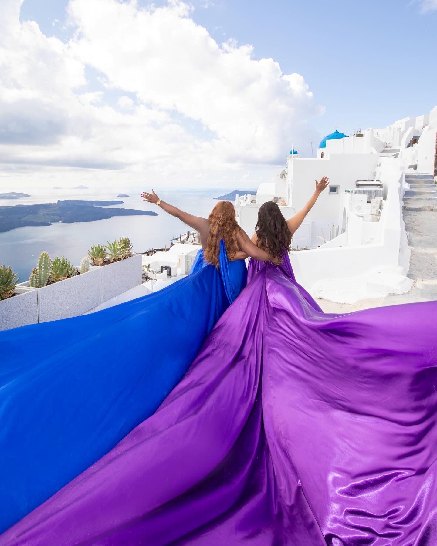 Private Santorini Hidden Gems, Flying Dress Experience and Winery Tour