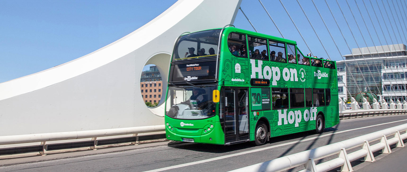 Dublin Sightseeing including train ticket from Dun Laoghaire