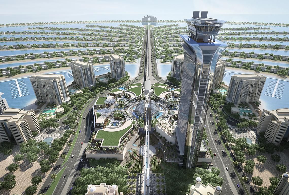 Skyline Serenity: Palm Jumeirah Scenic Drive and The View at The Palm Experience
