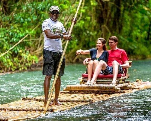 Blue Hole Adventure, Bamboo Rafting and Authentic Jamaican Lunch