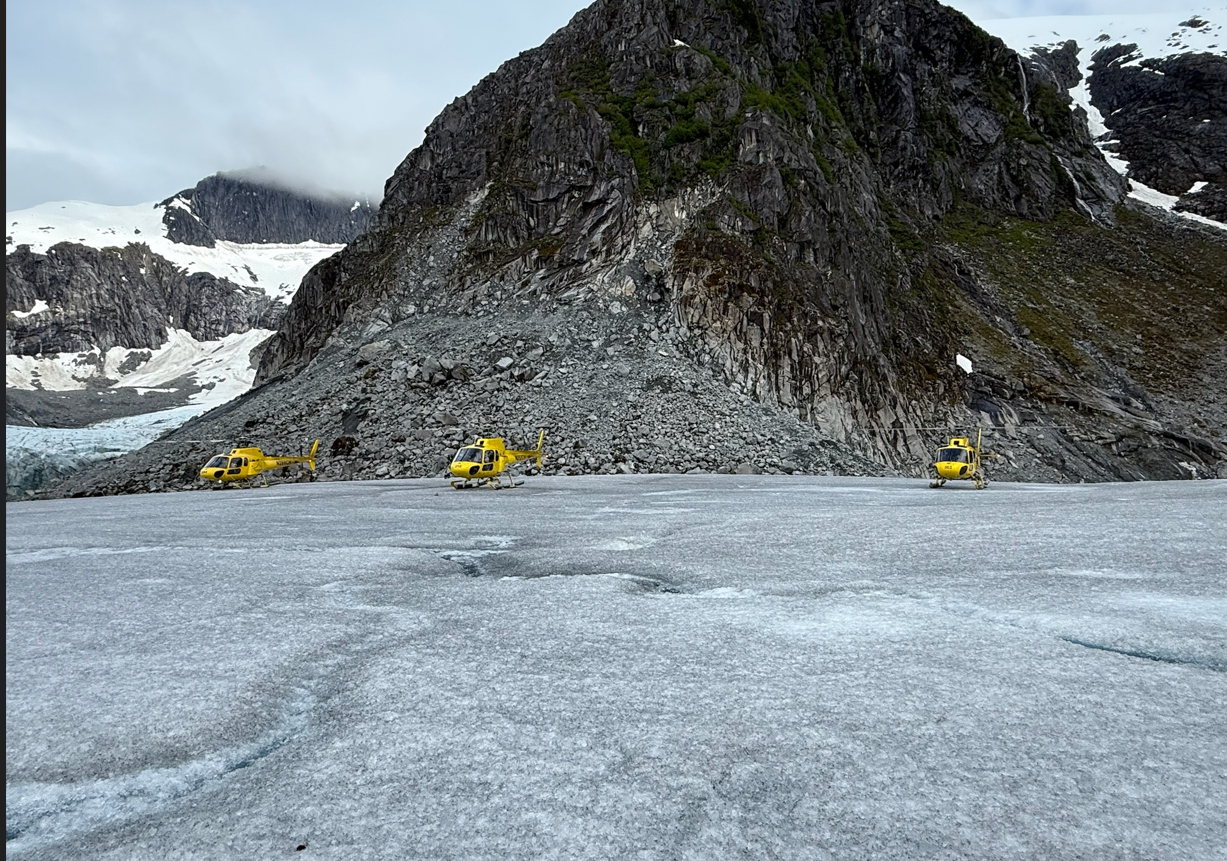 Helicopter Dog Sled Tour with Icefield Landing