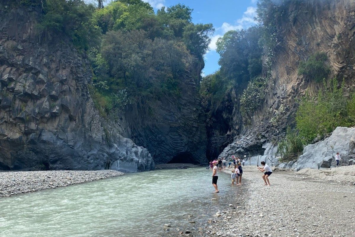 Etna Volcanic Landscapes and Alcantara River Canyon Experience
