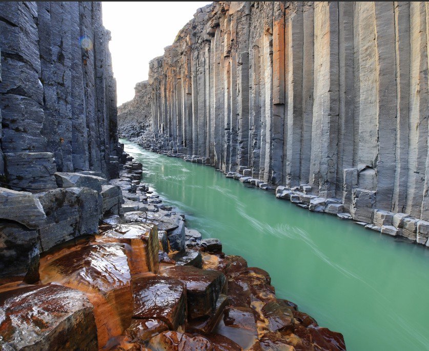 Icelandic Waterfalls and Studlagil Canyon