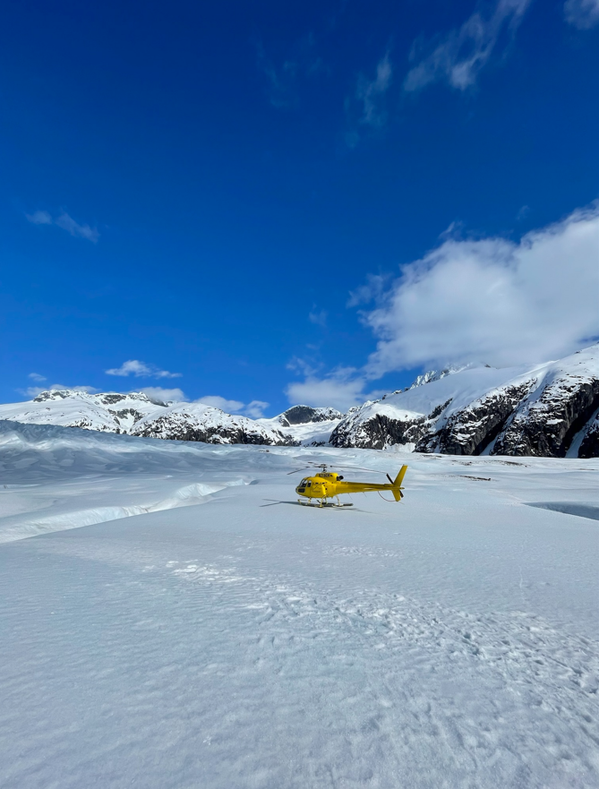 Helicopter and Dog Sled Tour