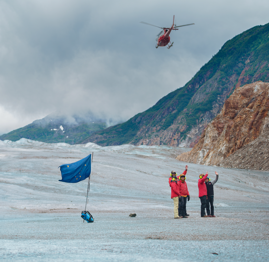 Helicopter Glacier Discovery