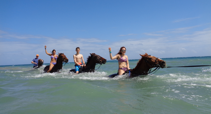 Horseback Ride on the Beach and River Tubing