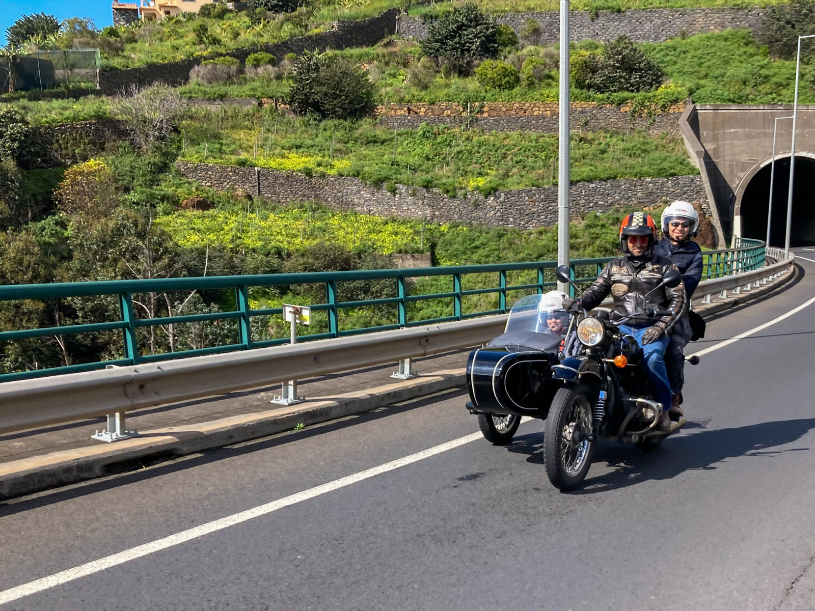 Vintage Sidecar Coastal Discovery Tour to Calheta