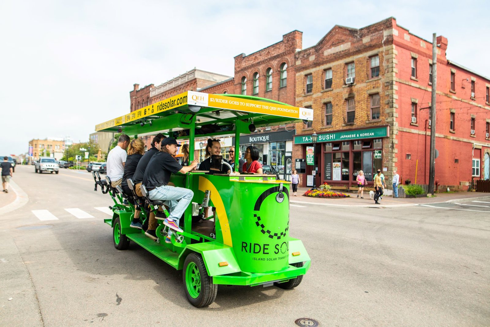 Charlottetown Fun, Food and Drink, Solar Pedal Bus Tour