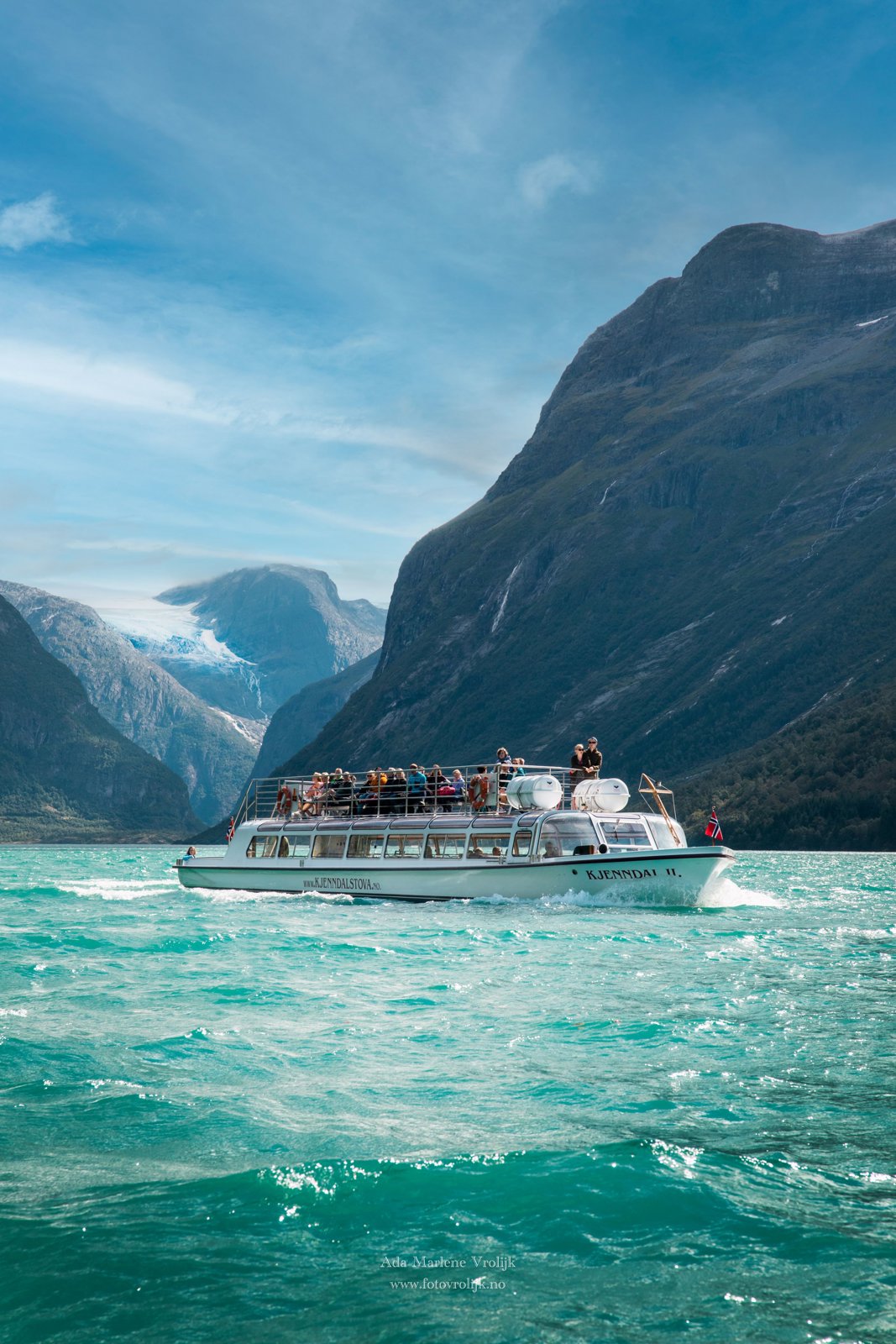 Loen Lake and Kjenndal Glacier